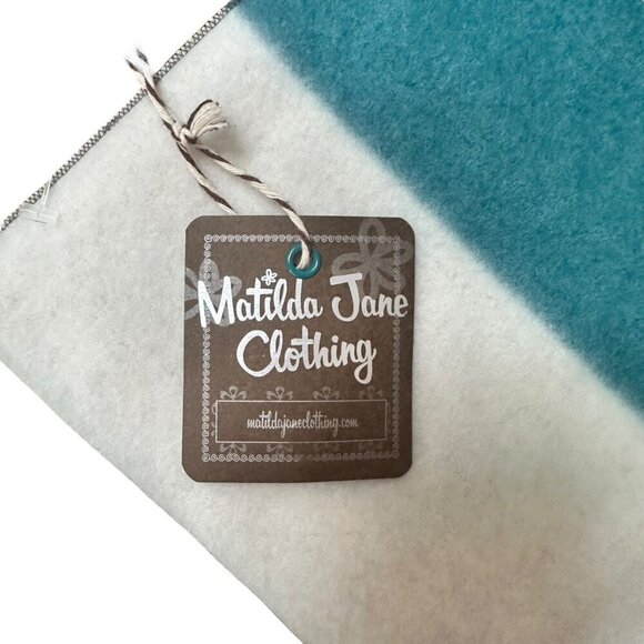 NWT Matilda Jane LYNDON Snap‎ to Infinity Scarf Fleece Lined Color Block Stripe - Picture 6 of 8